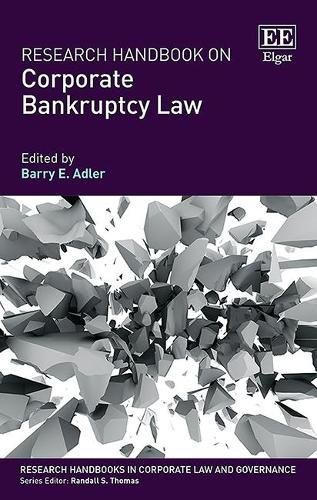 Research Handbook on Corporate Bankruptcy Law Adler Hardback Edward Elgar