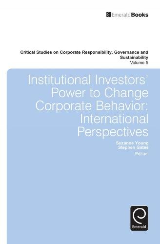 Institutional Investors` Power to Change Corpora – International Perspectives
