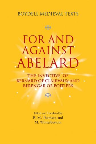 For and Against Abelard – The invective of Bernard of Clairvaux and Berengar of…