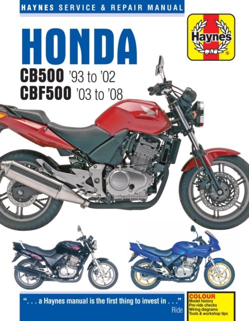 Honda CB500 & CBF500 (93 – 08) Haynes Paperback Haynes 2B – Superbike Manuals
