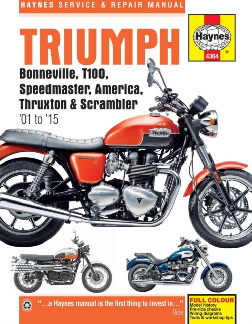 Triumph Bonneville, T100, Speedmaster, America, Thruxton & Scrambler (01 – 15)
