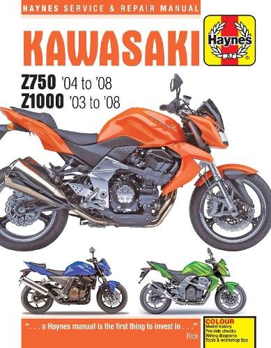Kawasaki Z750 & Z1000 (03 – 08) Haynes Paperback Haynes 2B – Superbike Manuals