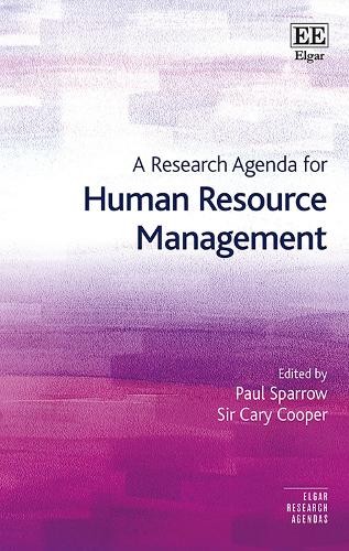 A Research Agenda for Human Resource Management Sparrow Cooper Hardback