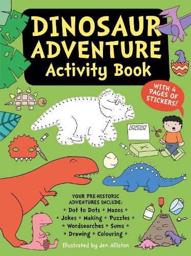 Dinosaur Adventure Activity Book Alliston Paperback Button 9781787080058