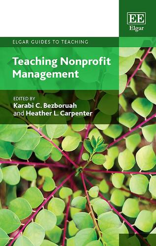 Teaching Nonprofit Management Bezboruah Carpenter Hardback Edward Elgar