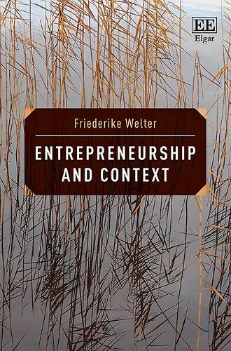 Entrepreneurship and Context Welter Hardback Edward Elgar 9781788119467