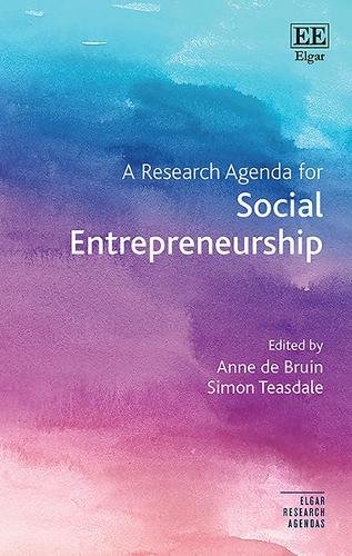A Research Agenda for Social Entrepreneurship De Bruin Teasdale Hardback