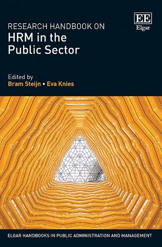 Research Handbook on HRM in the Public Sector Steijn Knies Hardback Edward Elgar