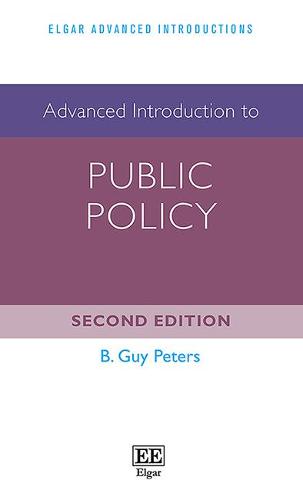 Advanced Introduction to Public Policy Peters Hardback Edward Elgar