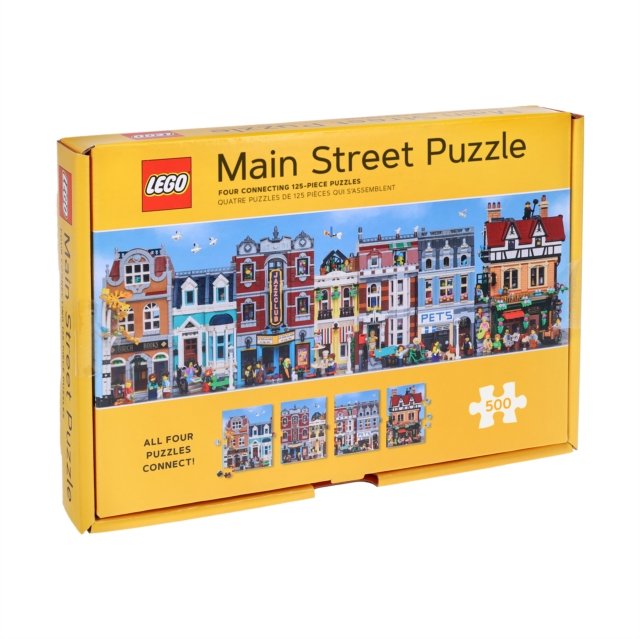 LEGO Main Street Puzzle: Four Connecting 125-Piece Puzzles