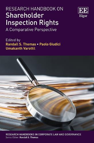 Research Handbook on Shareholder Inspection Righ – A Comparative Perspective