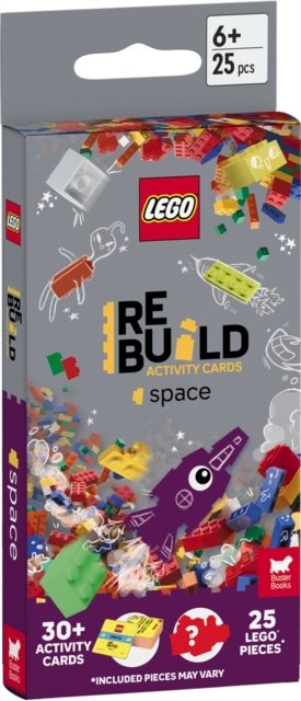 LEGO Books: ReBuild Activity Cards: Space (with over 30 activity cards and 25 LEGO elements)