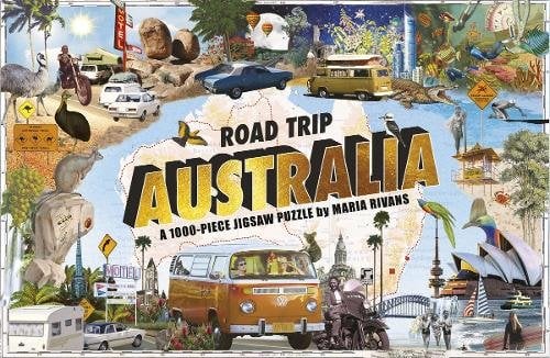 Road Trip Australia: A 1000-Piece Jigsaw Puzzle by Maria Rivans