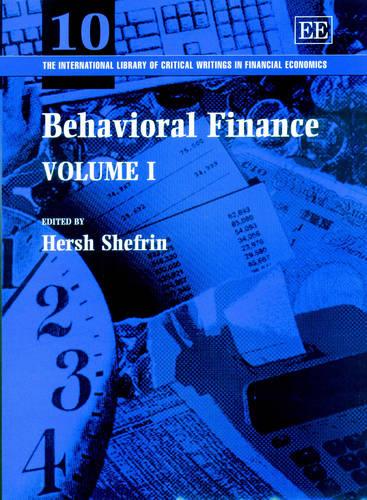 Behavioral Finance Shefrin Hardback Edward Elgar 9781840642742