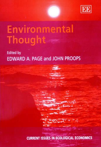 Environmental Thought Page Proops Hardback Edward Elgar 9781840644098