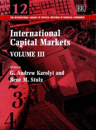 International Capital Markets Karolyi Stulz Hardback Edward Elgar 9781840647235