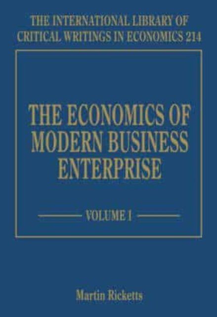 The Economics of Modern Business Enterprise Ricketts Hardback Edward Elgar
