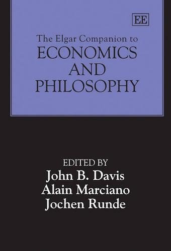 The Elgar Companion To Economics and Philosophy Davis Marciano Runde Hardback