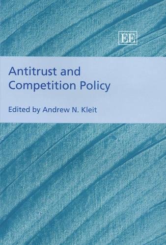 Antitrust and Competition Policy Kleit Hardback Edward Elgar 9781843763192