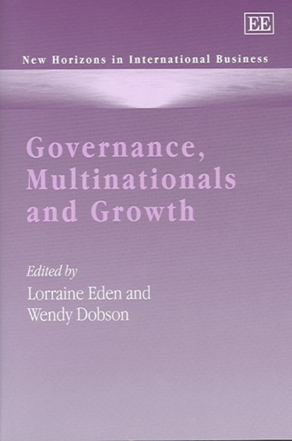 Governance, Multinationals and Growth Eden Dobson Hardback Edward Elgar