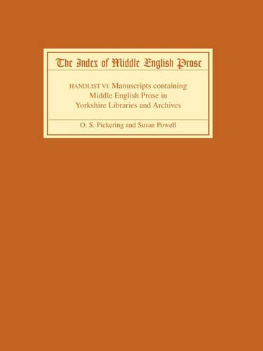 The Index of Middle English Prose Handlist VI – Manuscripts containing Middle E…