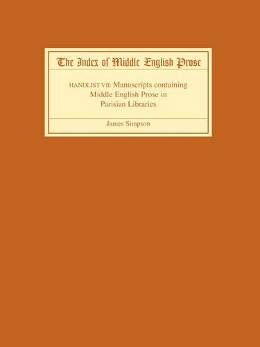 The Index of Middle English Prose Handlist VII – Manuscripts containing Middle …