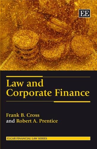 Law and Corporate Finance Cross Prentice Hardback Edward Elgar 9781847201072
