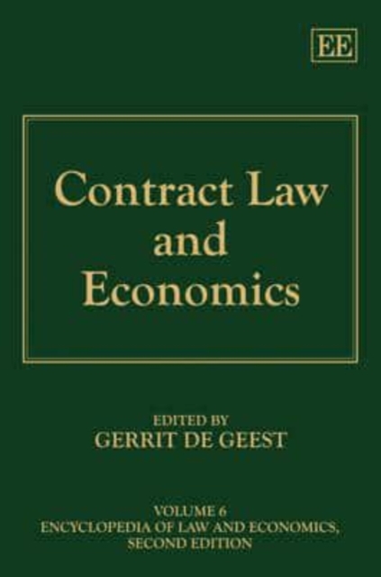 Contract Law and Economics De Geest Hardback Edward Elgar 9781847206008
