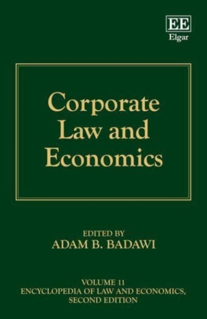 Corporate Law and Economics Badawi Hardback Edward Elgar 9781847207289