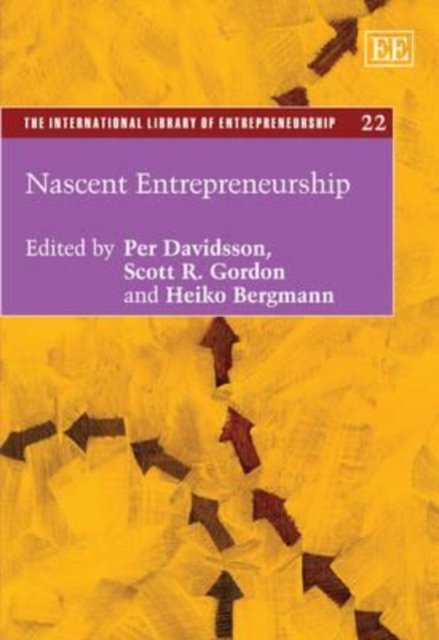 Nascent Entrepreneurship Davidsson Gordon Bergmann Hardback Edward Elgar