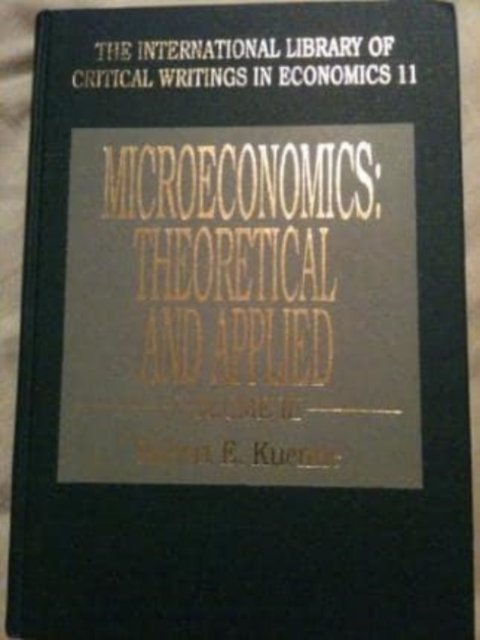 Microeconomics Kuenne Hardback Edward Elgar 9781852783075