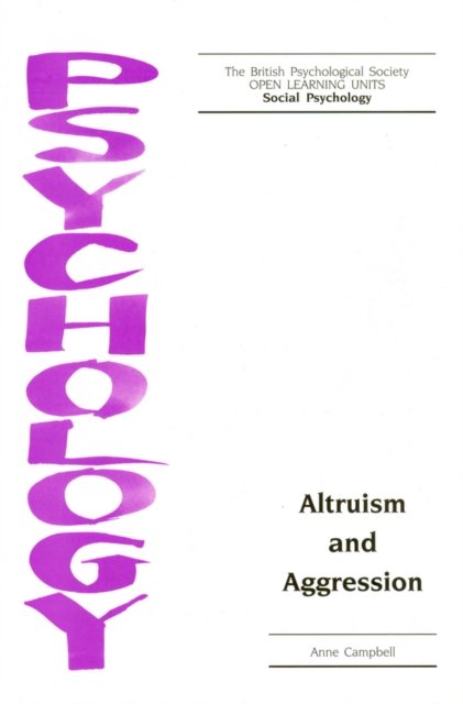 Altruism and Aggression Campbell Paperback Wiley–Blackwell 9781854332523