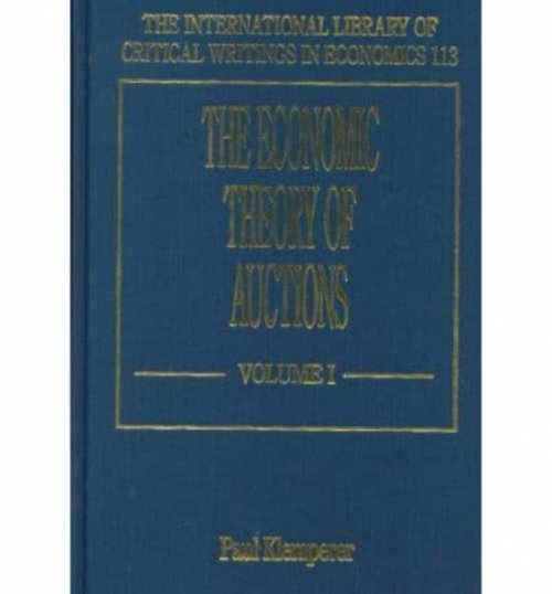 The Economic Theory of Auctions Klemperer Hardback Edward Elgar 9781858988702