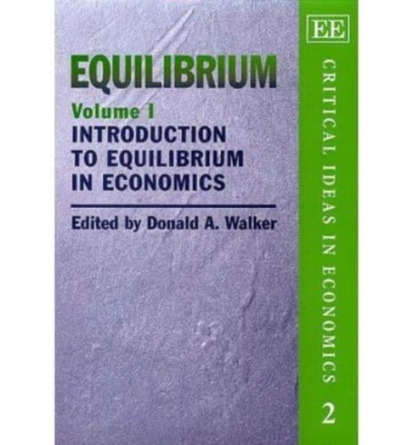 Equilibrium Walker Hardback Edward Elgar 9781858989280