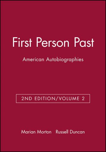 First Person Past Volume 2 Second Edition Morton Paperback Wiley–Blackwell