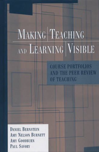 Making Teaching and Learning Visible – Course Portfolios and the Peer Review of…