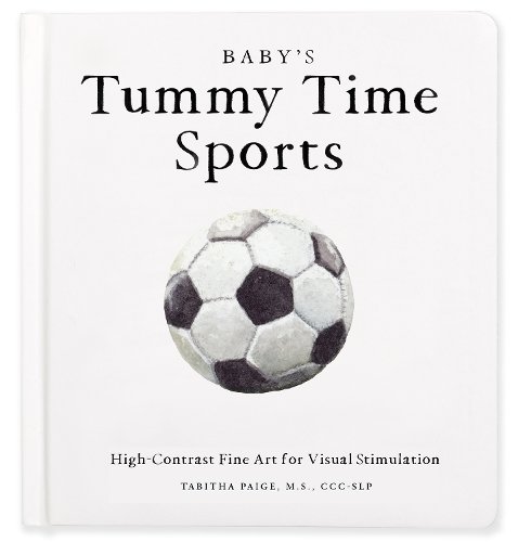 Baby's Tummy Time Sports: High-Contrast Fine Art for Visual Stimulation