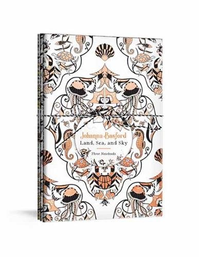 Johanna Basford Land, Sea, and Sky: Three Colourable Notebooks