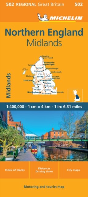 Northern England - Michelin Regional Map 502: Map