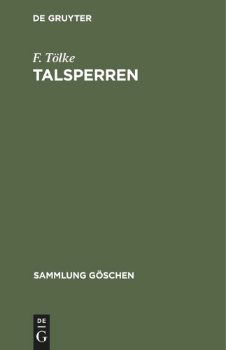 Talsperren Tölke Hardback John Wiley & Sons 9783111010731