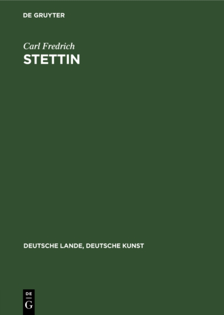 Stettin Fredrich Hardback John Wiley & Sons 9783112331859