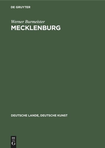 Mecklenburg Burmeister Hardback MC – De Gruyter 9783112356531
