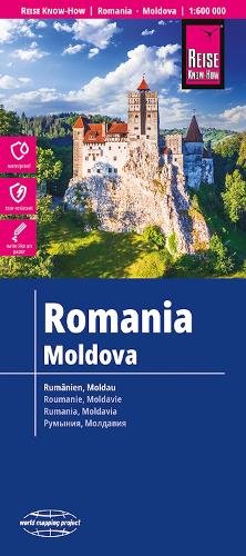 Romania and Moldova Map: 1:600,000 scale