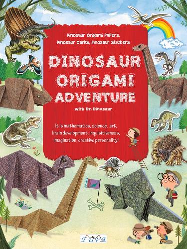 Dinosaur Origami Adventure with Dr. Dinosaur Taiko Hardback Tuva 9786059192675