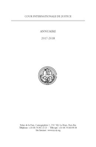 Yearbook of the International Court of Justice 2017–2018 (English/French Editio…