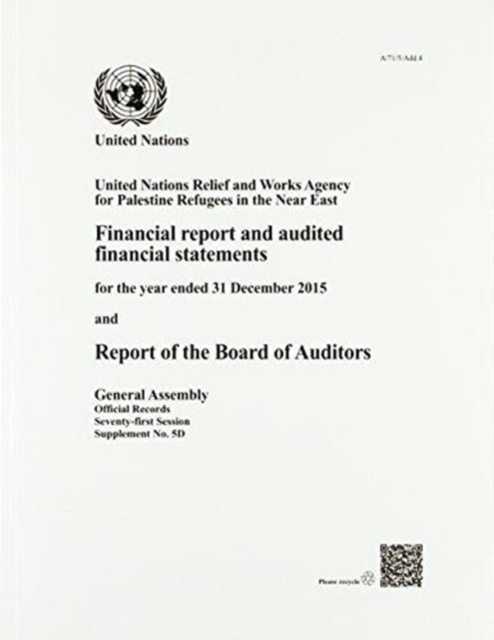 Financial Report and Audited Financial Statement – United Nations Relief and Wo…