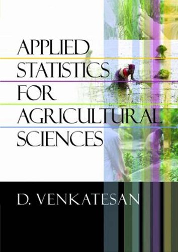 Applied Statistics for Agricultural Sciences Venkatesan Hardback 9789383305285