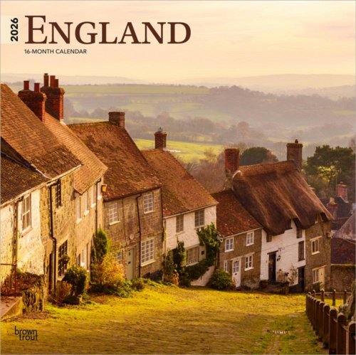 England 2026 Square Flap Calendar